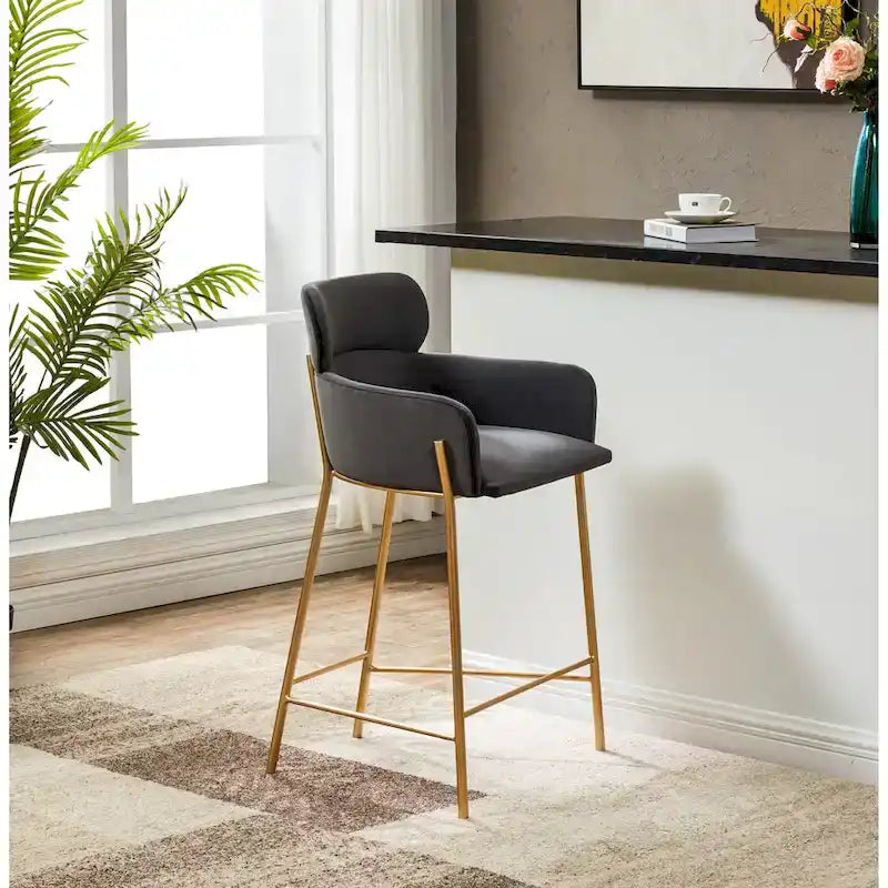 Tabouret de bar SAFAVIEH Couture Sejada 66 cm (26 po) - 58,4 cm (23 po) L x 53,3 cm (21 po) P x 96,5 cm (38 po) H