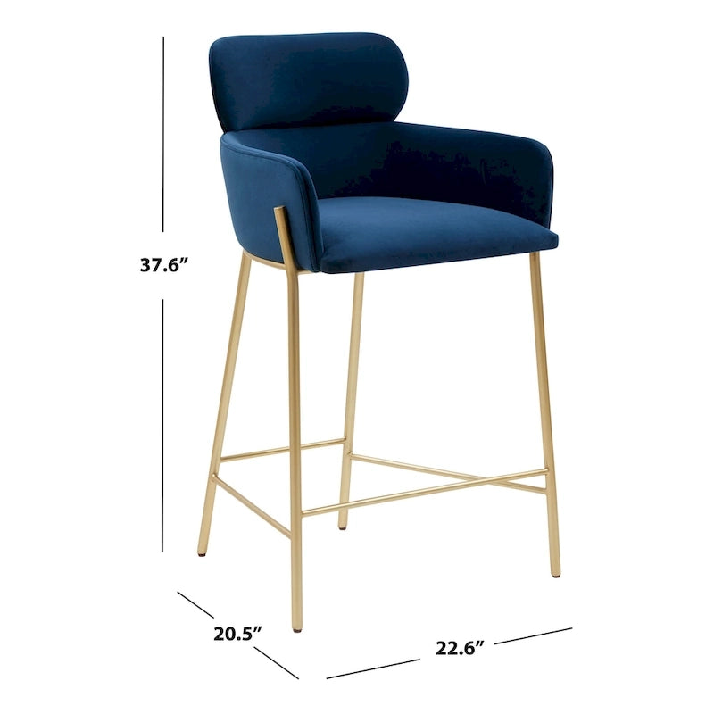 Tabouret de bar SAFAVIEH Couture Sejada 66 cm (26 po) - 58,4 cm (23 po) L x 53,3 cm (21 po) P x 96,5 cm (38 po) H