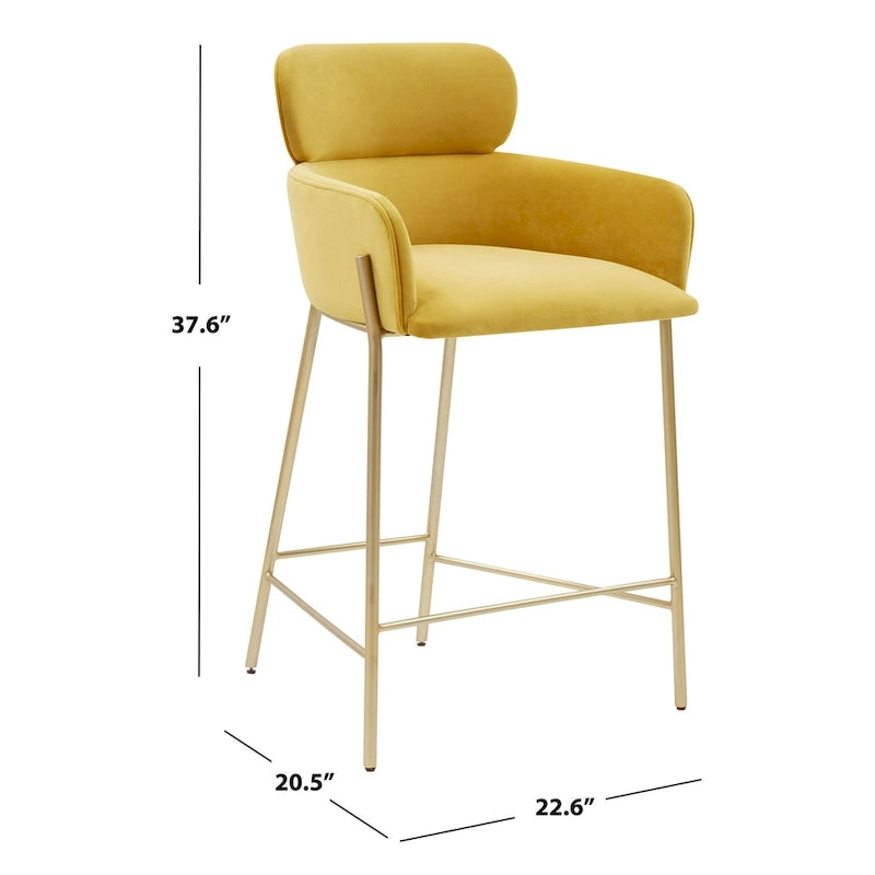 Tabouret de bar SAFAVIEH Couture Sejada 66 cm (26 po) - 58,4 cm (23 po) L x 53,3 cm (21 po) P x 96,5 cm (38 po) H