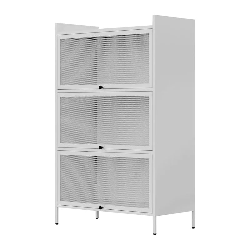 Armoire de rangement pour garde-manger avec portes et portes rétractables