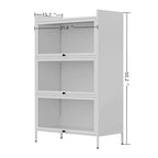 Armoire de rangement pour garde-manger avec portes et portes rétractables