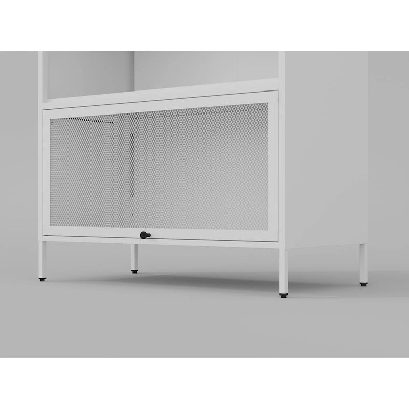 Armoire de rangement pour garde-manger avec portes et portes rétractables
