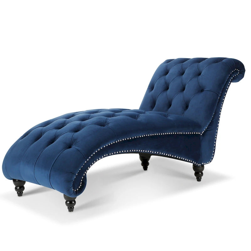 Chaise longue capitonnée - 62,80 x 27,17 x 32,87