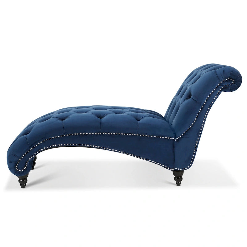 Chaise longue capitonnée - 62,80 x 27,17 x 32,87