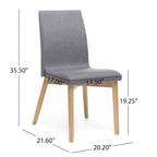 Ensemble de salle à manger 7 pièces Orrin, style moderne du milieu du siècle, par Christopher Knight Home
