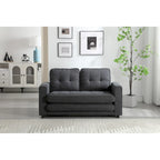 Canapé-lit convertible 3 places en velours peluche - 31,10 x 55,00 x 31,00