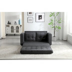 Canapé-lit convertible 3 places en velours peluche - 31,10 x 55,00 x 31,00