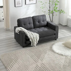 Canapé-lit convertible 3 places en velours peluche - 31,10 x 55,00 x 31,00