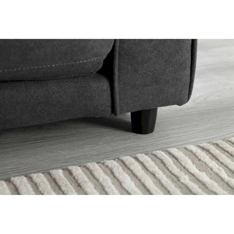 Canapé-lit convertible 3 places en velours peluche - 31,10 x 55,00 x 31,00