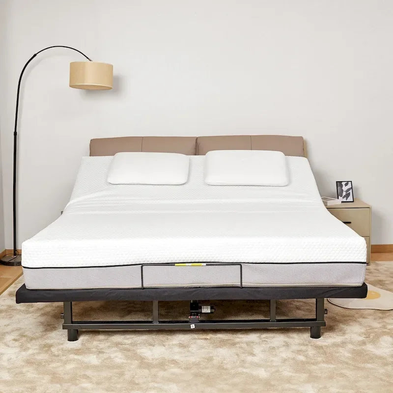 Sommier articulé pour lit Queen avec inclinaison de la tête et des pieds, télécommande sans fil, position zéro gravité