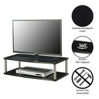 Support pivotant à double niveau Designs2Go XL de Convenience Concepts pour téléviseurs jusqu'à 37 pouces