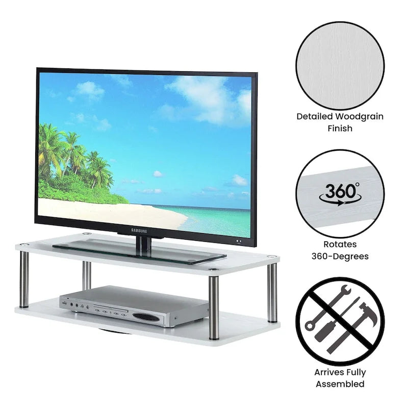 Support pivotant à double niveau Designs2Go XL de Convenience Concepts pour téléviseurs jusqu'à 37 pouces
