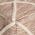 Pouf ottoman bleu Jani Kirkwood Lake de 56 cm (22 pouces) - Repose-pieds fait main pour salon, chambre, chambre d'enfant