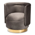 Fauteuil pivotant rembourré Saffi Glam and Luxe