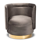 Fauteuil pivotant rembourré Saffi Glam and Luxe