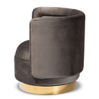 Fauteuil pivotant rembourré Saffi Glam and Luxe