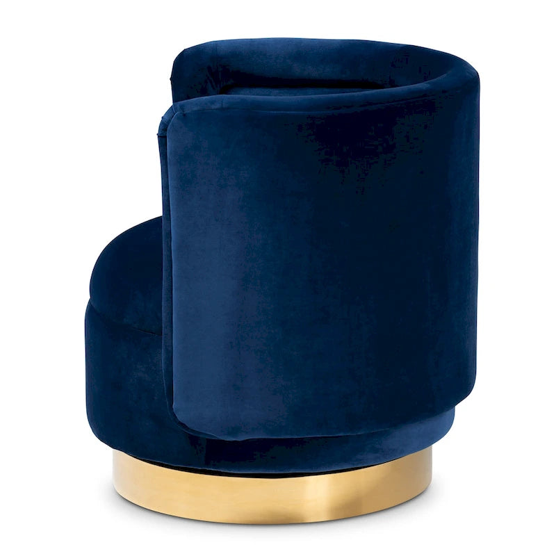 Fauteuil pivotant rembourré Saffi Glam and Luxe