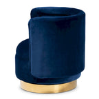 Fauteuil pivotant rembourré Saffi Glam and Luxe