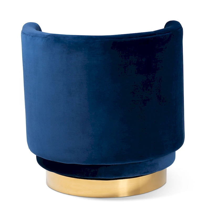 Fauteuil pivotant rembourré Saffi Glam and Luxe
