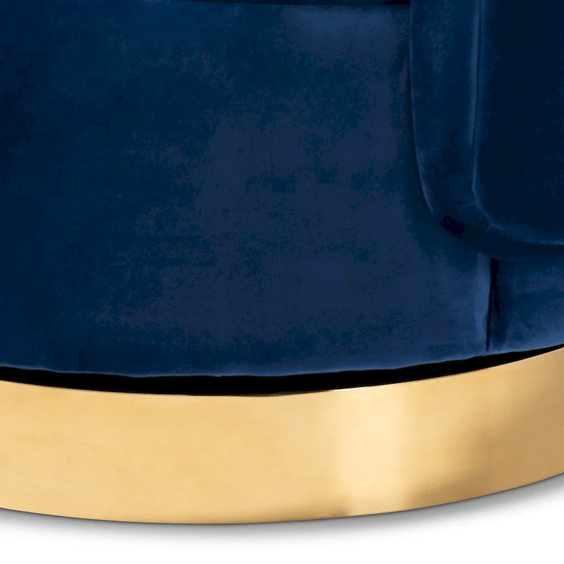 Fauteuil pivotant rembourré Saffi Glam and Luxe