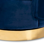 Fauteuil pivotant rembourré Saffi Glam and Luxe