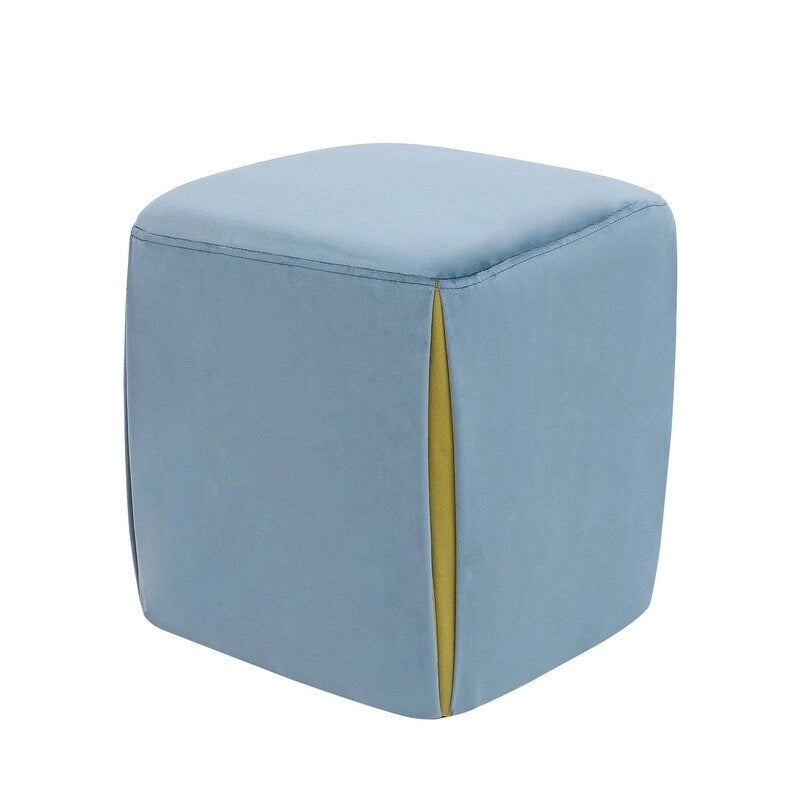 Tabouret repose-pieds ottoman Adeco 14 petit modèle - Tabouret ottoman en velours