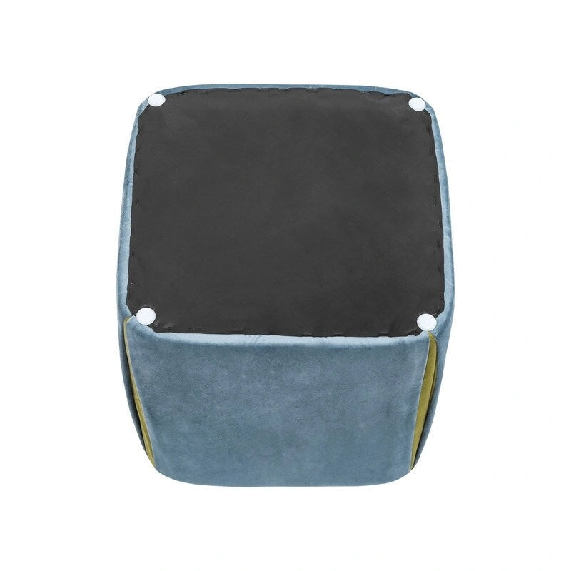 Tabouret repose-pieds ottoman Adeco 14 petit modèle - Tabouret ottoman en velours