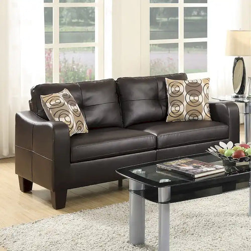 Ensemble de canapé 2 pièces avec coussins décoratifs