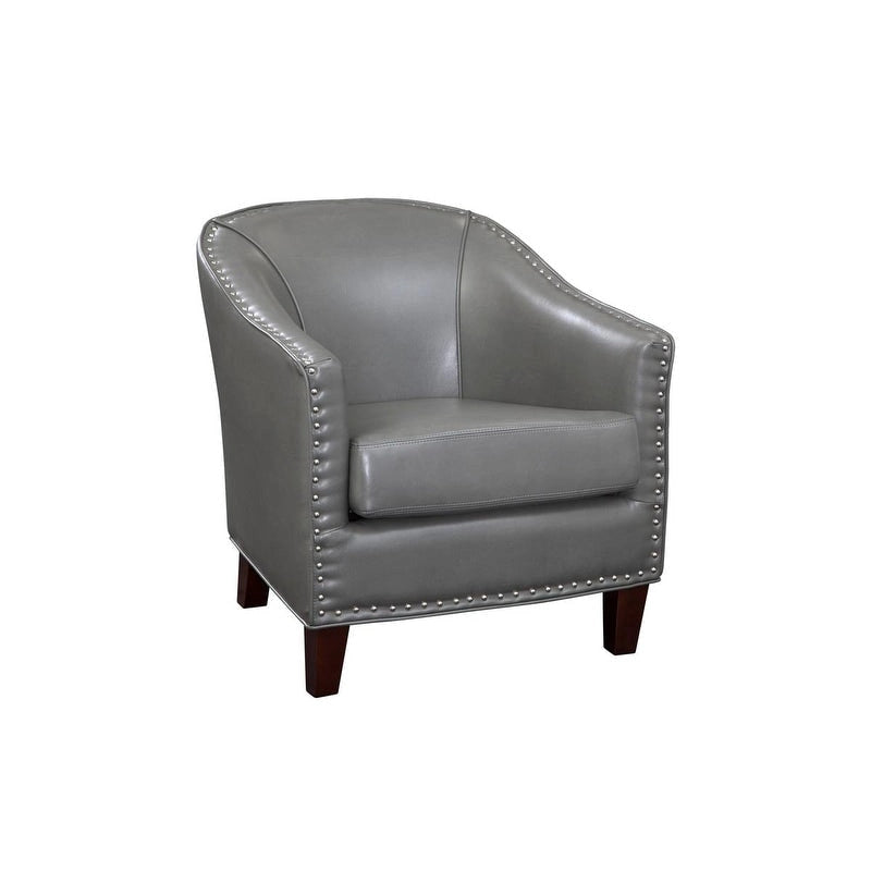 Fauteuil d'appoint Giles de Grafton Home avec garniture cloutée