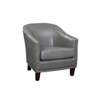 Fauteuil d'appoint Giles de Grafton Home avec garniture cloutée