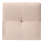 Pouf en velours capitonné Meharrize de Copper Grove