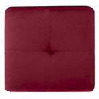 Pouf en velours capitonné Meharrize de Copper Grove