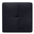 Pouf en velours capitonné Meharrize de Copper Grove