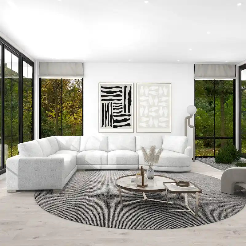 Canapé d'angle modulaire Laguna 165,5 avec méridienne