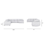 Canapé d'angle modulaire Laguna 165,5 avec méridienne