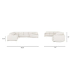 Canapé d'angle modulaire Laguna 165,5 avec méridienne