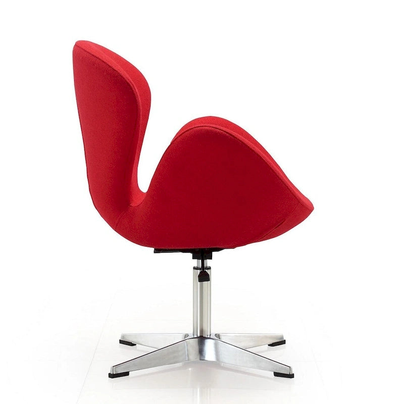 Fauteuil pivotant réglable chromé Manhattan Comfort (lot de 2)