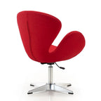 Fauteuil pivotant réglable chromé Manhattan Comfort (lot de 2)