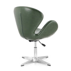 Fauteuil pivotant réglable chromé Manhattan Comfort (lot de 2)