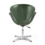Fauteuil pivotant réglable chromé Manhattan Comfort (lot de 2)