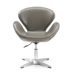 Fauteuil pivotant réglable chromé Manhattan Comfort (lot de 2)