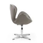Fauteuil pivotant réglable chromé Manhattan Comfort (lot de 2)