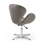 Fauteuil pivotant réglable chromé Manhattan Comfort (lot de 2)