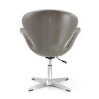 Fauteuil pivotant réglable chromé Manhattan Comfort (lot de 2)