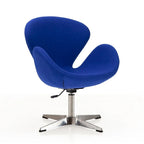Fauteuil pivotant réglable chromé Manhattan Comfort (lot de 2)