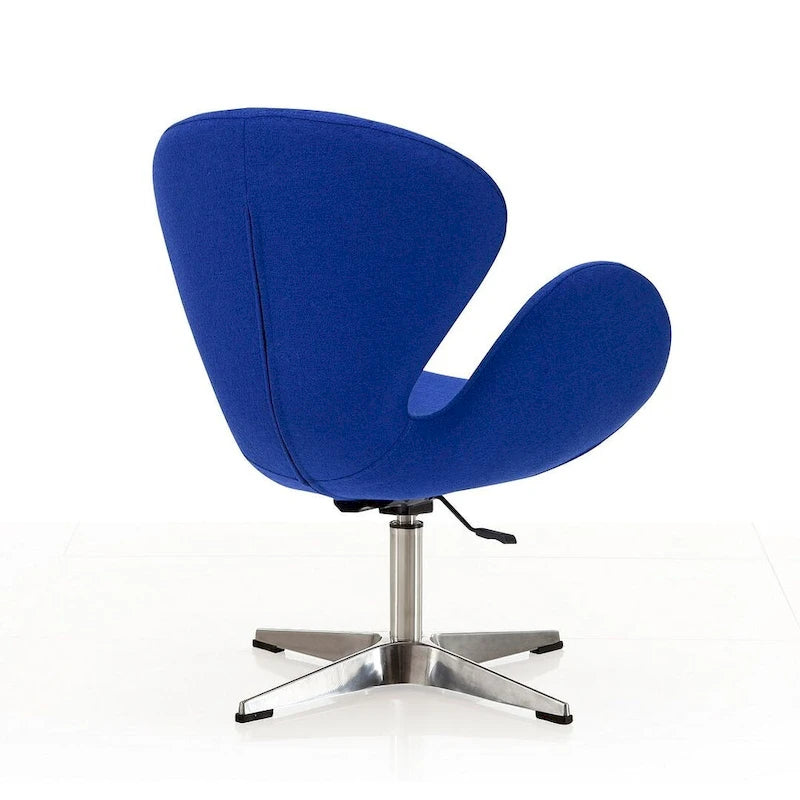 Fauteuil pivotant réglable chromé Manhattan Comfort (lot de 2)