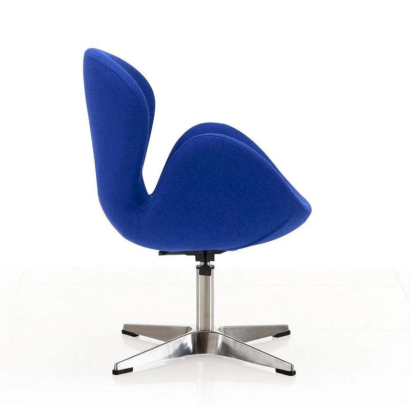 Fauteuil pivotant réglable chromé Manhattan Comfort (lot de 2)