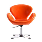 Fauteuil pivotant réglable chromé Manhattan Comfort (lot de 2)