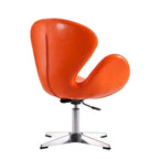 Fauteuil pivotant réglable chromé Manhattan Comfort (lot de 2)