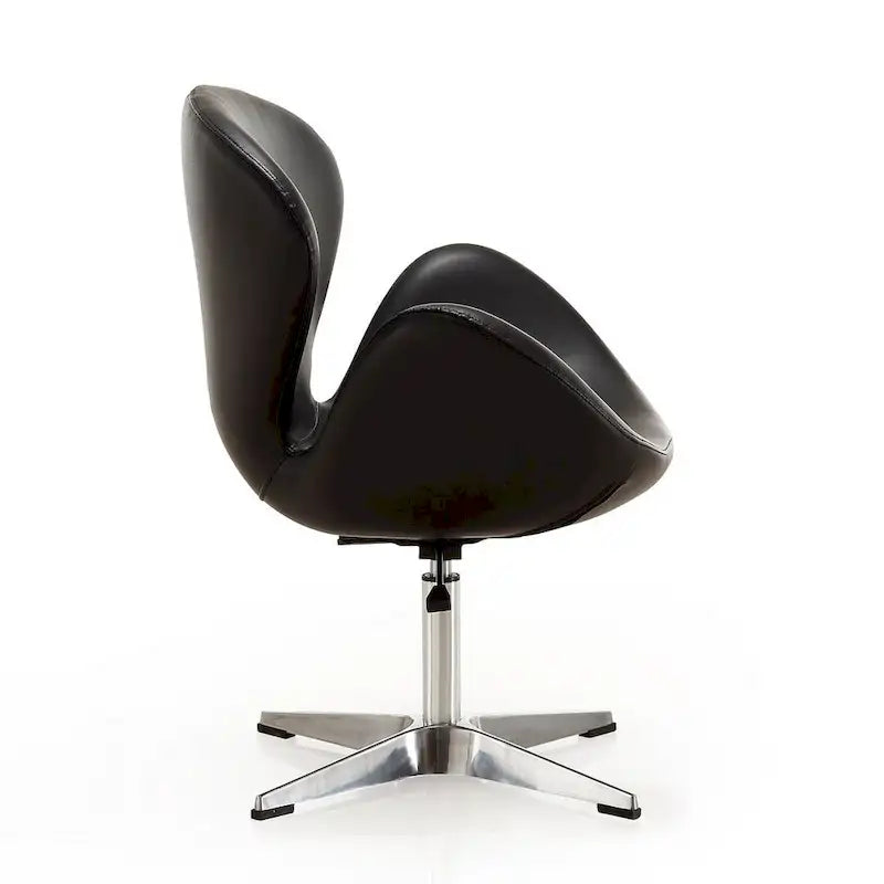 Fauteuil pivotant réglable chromé Manhattan Comfort (lot de 2)